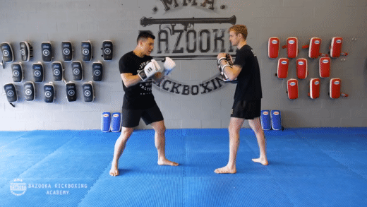 Left Punch To Right Kick Beginner Kickboxing Combination